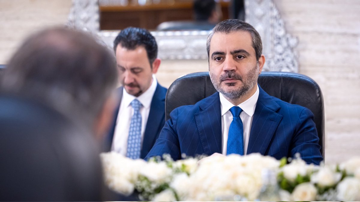 syrianmofaex's tweet photo. استقبل وزير الخارجية والمغتربين السيد أسعد حسن الشيباني في العاصمة دمشق المدير العام للوكالة الدولية للطاقة الذرية السيد رافائيل غروسي والوفد المرافق له، وذلك بحضور المدير العام لهيئة الطاقة الذرية السورية الدكتور مضر العكلة. 
وجرى خلال اللقاء بحث سبل تعزيز التعاون بين سوريا والوكالة الدولية في المجالات ذات الصلة.