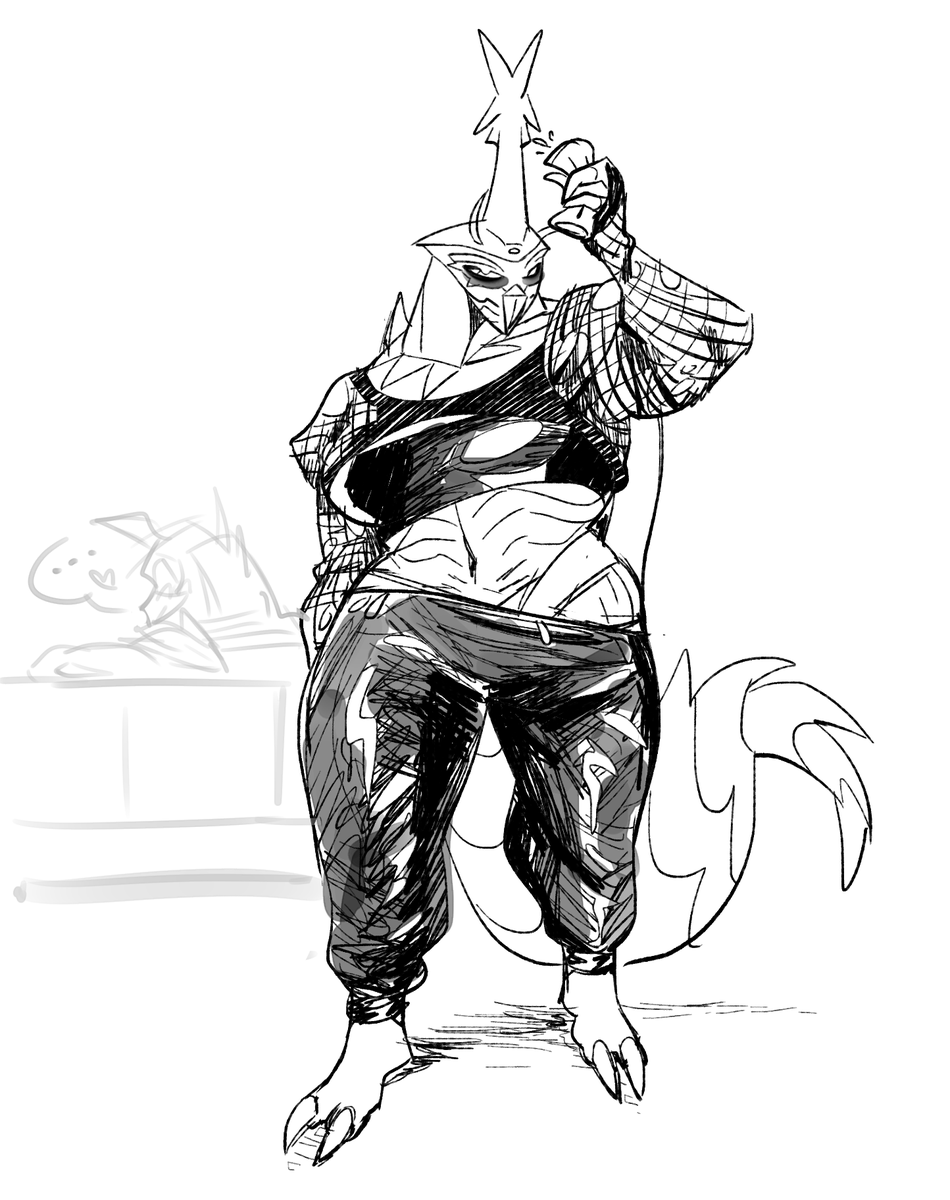 Kin070203's tweet photo. Megalon wears something cool to impress Gigan https://t.co/BoDilwppxQ