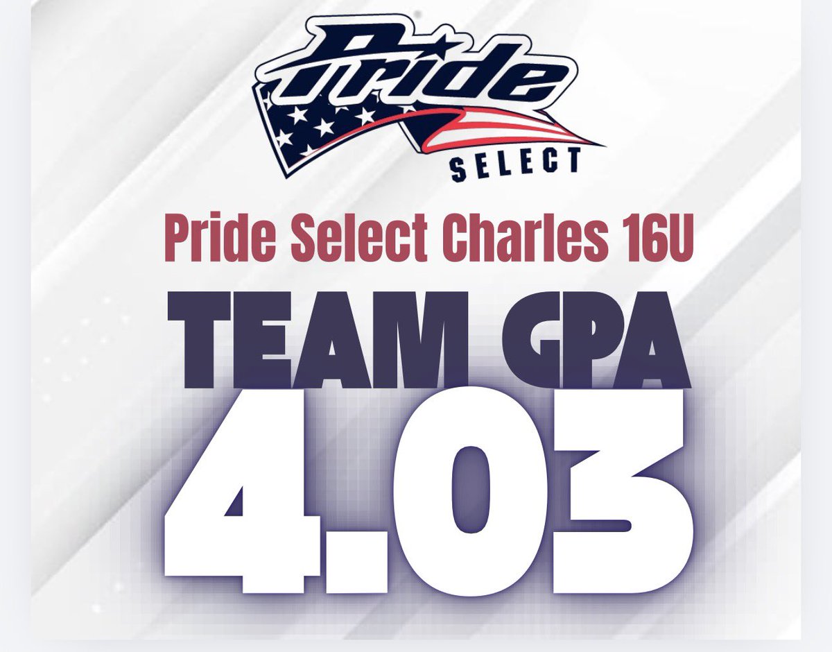 PrideSelectFP's tweet photo. Stats can give insight on players and a team.  This stat is one to definitely hang your hat on! Way to represent in the classroom. Proud of our student athletes. 
(2025-2026 School Year) https://t.co/pun0fDig9c