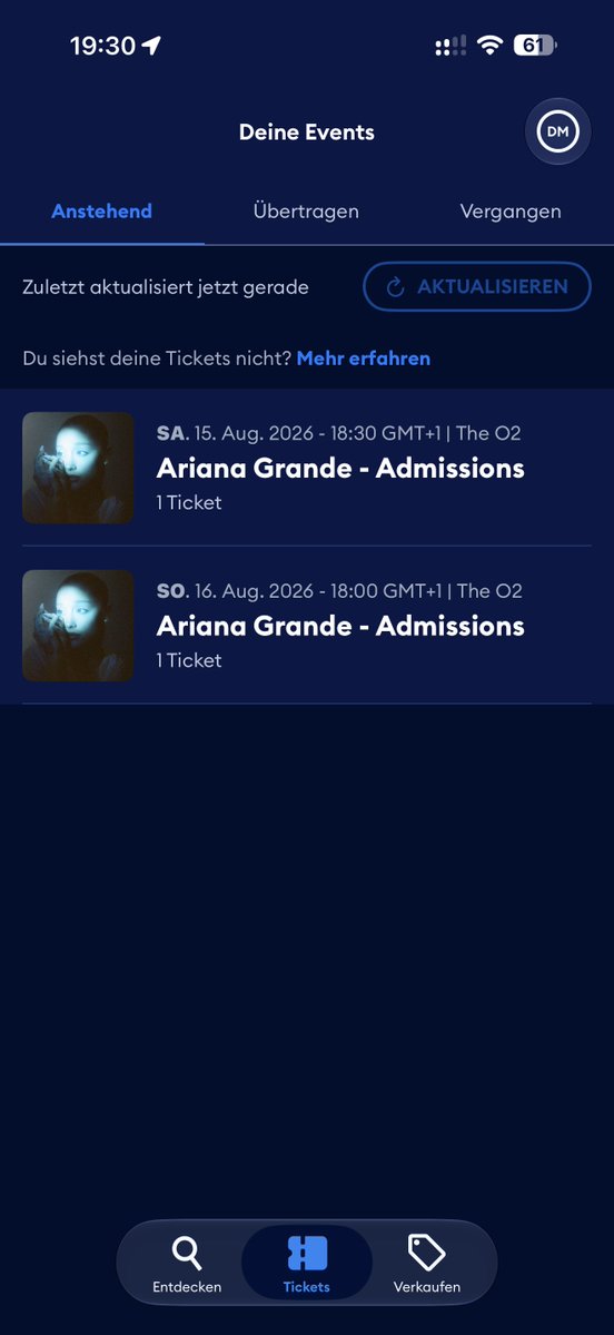 positionstan174's tweet photo. IM SEEING ARIANA GRANDE 2 TIMES IN LONDON OMG😭😭😭 THANKS VIAGOGO https://t.co/V9GI5D9z8B