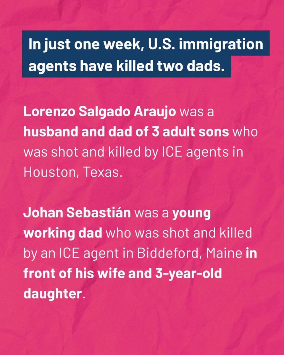 LetKidsThrive's tweet photo. [1] Immigration policies that kill parents &amp; breadwinners are failed policies. Congress must defund ICE and get their agents out of our communities.
#AllChildrenBelong #ICEOut https://t.co/6ijsysZcmb