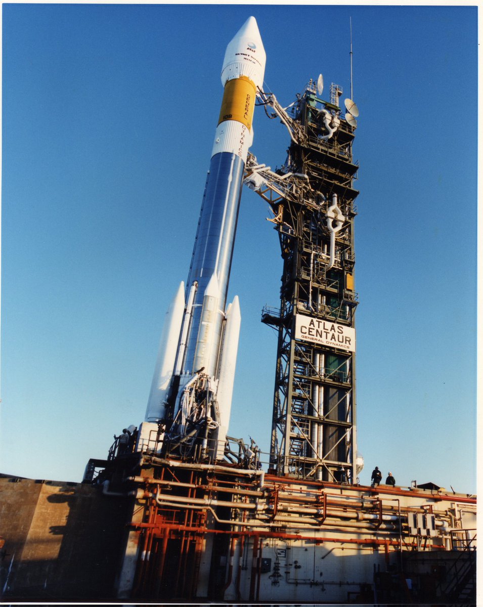 James_W_Draper's tweet photo. 26 years ago today: A Lockheed Martin Atlas IIAS roared off Cape Canaveral's LC-36B carrying EchoStar VI, then the world's most powerful direct broadcast satellite.  (Photos of different Atlas IIAS launches from the Museum Archives. )
@ccspacemuseum https://t.co/KhTFDFm5cr