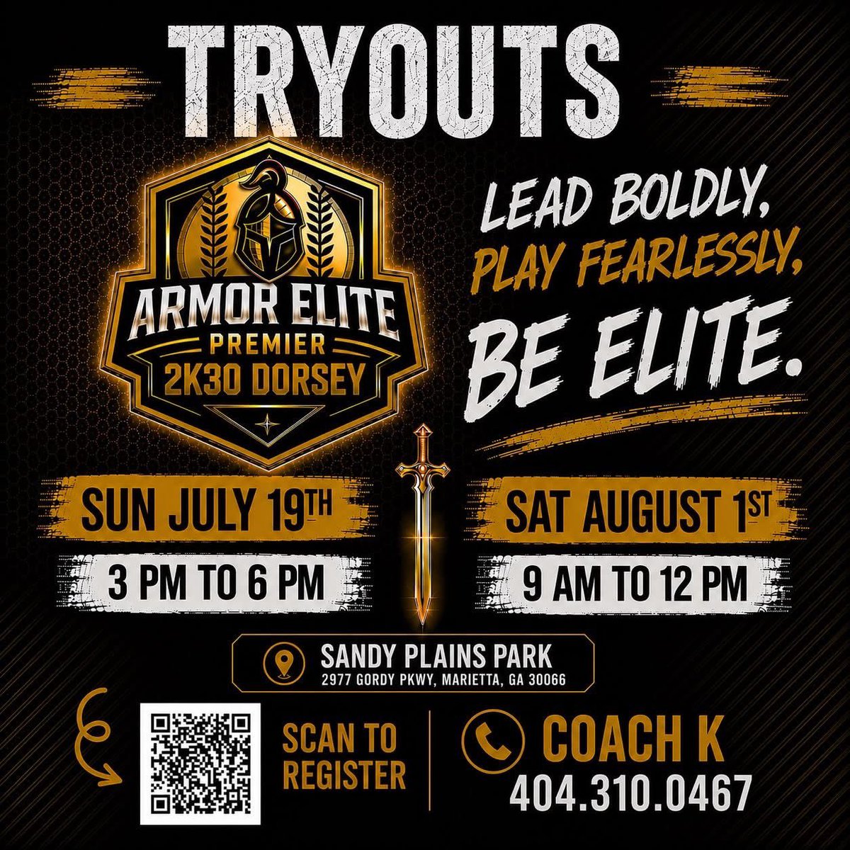ArmorElite2k30's tweet photo. ⚔️ TRYOUTS ARE HERE! ⚔️

Armor Elite Premier 2K30 Dorsey is looking for athletes who are ready to work, compete, and be part of something bigger than themselves.
 
🔗 Registration is required

https://t.co/ZKoWRPY1vM? https://t.co/BBtj8HfYy8