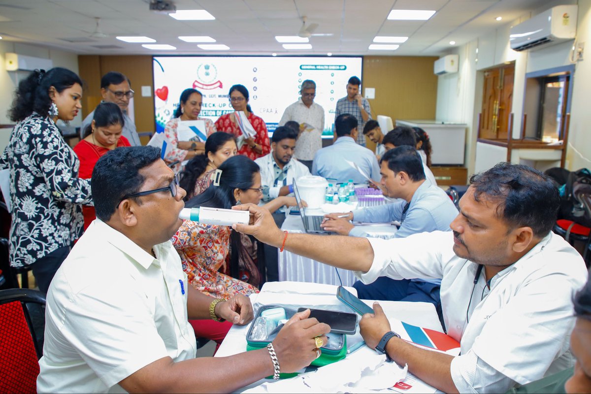 IncomeTaxMum's tweet photo. 🩺 HEALTH & WELLNESS INITIATIVES | INCOME TAX DAY 2026

As part of the run-up to the 167th Income Tax Day celebrations, a Health Check-up Camp was organised at Prabodhan Sabhagar, Aayakar Bhawan, Mumbai, on 14 July 2026.

Organised in association with CPAA and Wockhardt Hospital, Mumbai Central, the camp offered cancer screening for various types of cancer, routine blood tests, CBC, Blood Sugar, BP, Bone Mineral Density, Pulmonary Function Test, eye check-up, dietitian and doctor consultation.

A total of 208 officers and officials availed themselves of the health services, making the initiative a resounding success!

@IncomeTaxIndia @nsitharamanoffc @FinMinIndia @officeofPCM @PIB_India @PIBMumbai