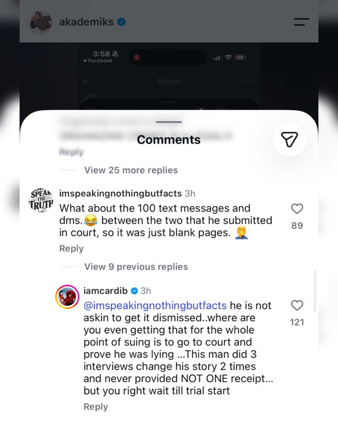 PoppPulse's tweet photo. Stefon Diggs has been exposed as a DL, secretly gay, after court findings allegedly showed that he had been having s*x with other men, 
while Cardi B, his baby mama, can’t seem to accept it, as she has taken to Instagram to fight Stefon Diggs’ alleged boyfriend. https://t.co/KdvTG6aopY