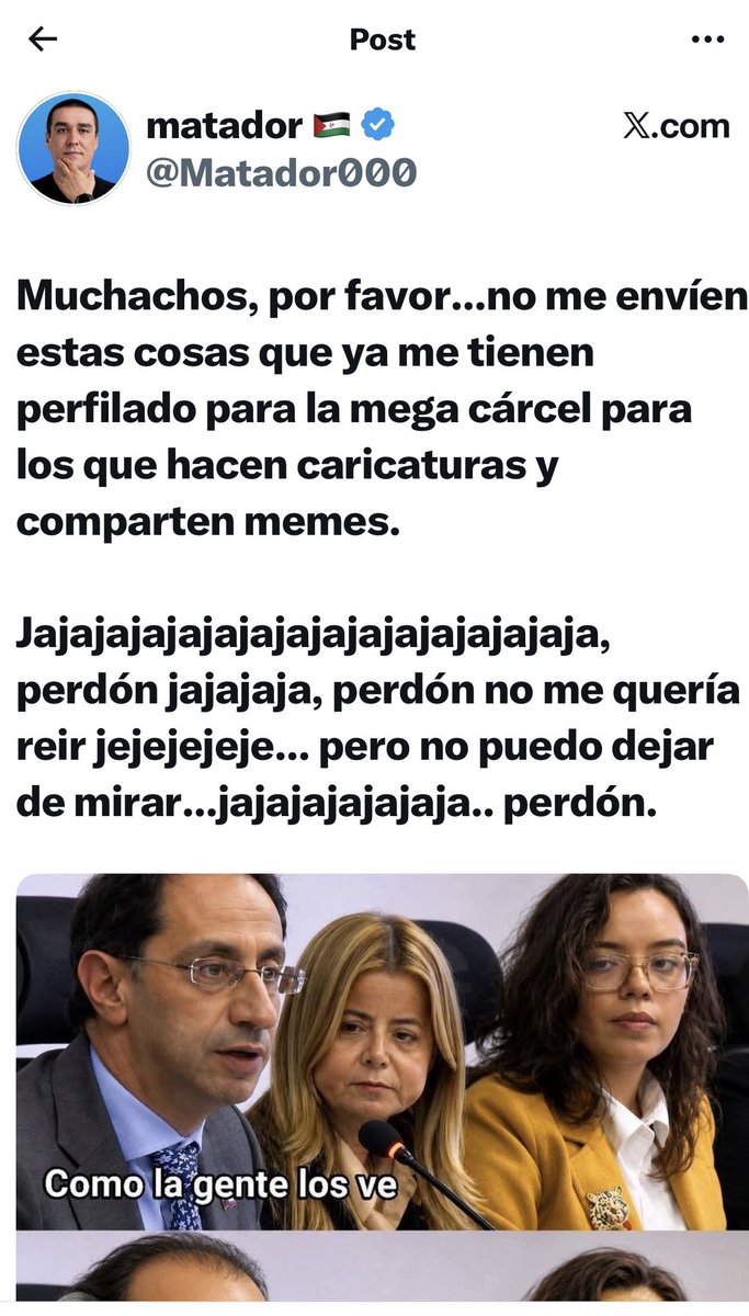Luciaforero221's tweet photo. No es humor. No es sátira. Es burlarse de personas por una discapacidad o una enfermedad.

Primero Miller Soto @millersoto . Ahora Elsa Noguera @elsanoguerabaq 

Las diferencias políticas jamás pueden justificar la deshumanización. Los invito a reportar estas publicaciones y perfil . Hay límites que no deberían cruzarse.👇
@Matador000