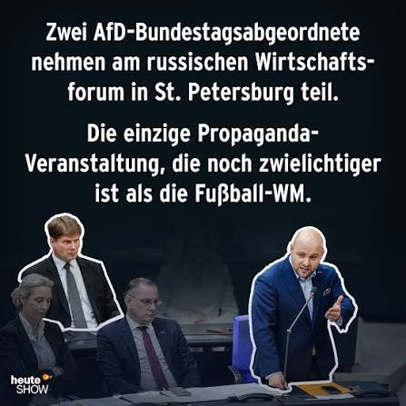 CM1848's tweet photo. @Frohnmaier_AfD Sie und Ihre Gesinnungsgenossen mögen vielleicht in dieser "Russki Mir" die Mehrheit der Deutschen nicht !
Von daher verteidigt die Ukraine die Interessen Deutschlands viel mehr als die von Russland bezalte AfD es jemals tun wird. "Wes Brot ich ess, des Lied ich sing" ! https://t.co/KARIvmeoIx