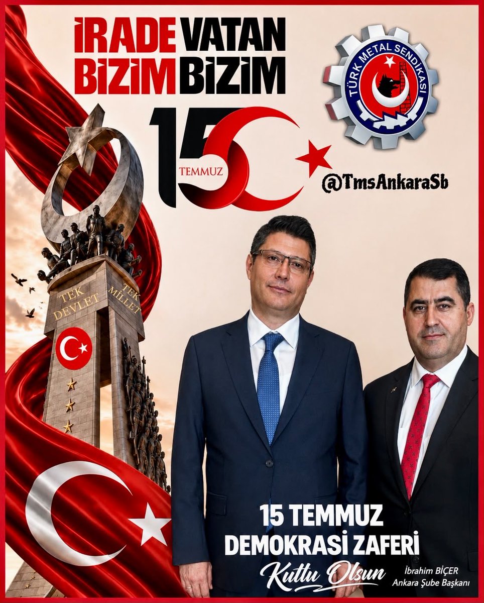 IbrahimBicer60's tweet photo. Halkımızın iradesine karşı yapılan darbe girişimine karşı milletçe verdiğimiz mücadelenin 10. yıldönümünde, demokrasi uğruna şehit olan tüm kahramanlarımızı bir kez daha rahmetle anıyor, gazilerimize sağlık diliyorum.

#15TemmuzDemokrasiVeMilliBirlikGünü
#TmsAnkaraSb https://t.co/AO6EET0Ft5