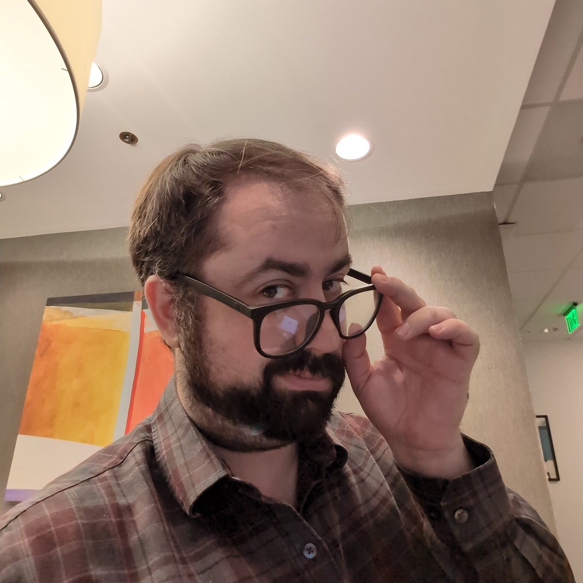postscrypt88's tweet photo. @nerissa_en The glasses for work also work for reading this banger of a post. Rissa my girl.... I approve https://t.co/WDUjhO5icD
