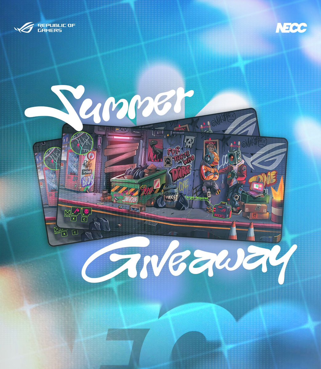 neccgames's tweet photo. 🎮 ASUS GIVEAWAY 🎮

Take this quick survey for a chance to win ONE of two custom ROG desk mats. It’s that easy! Winners will be selected from survey responses. Good luck! 🍀

🔗 - https://t.co/fmtY91tOrj https://t.co/b1Dsh7aZG8
