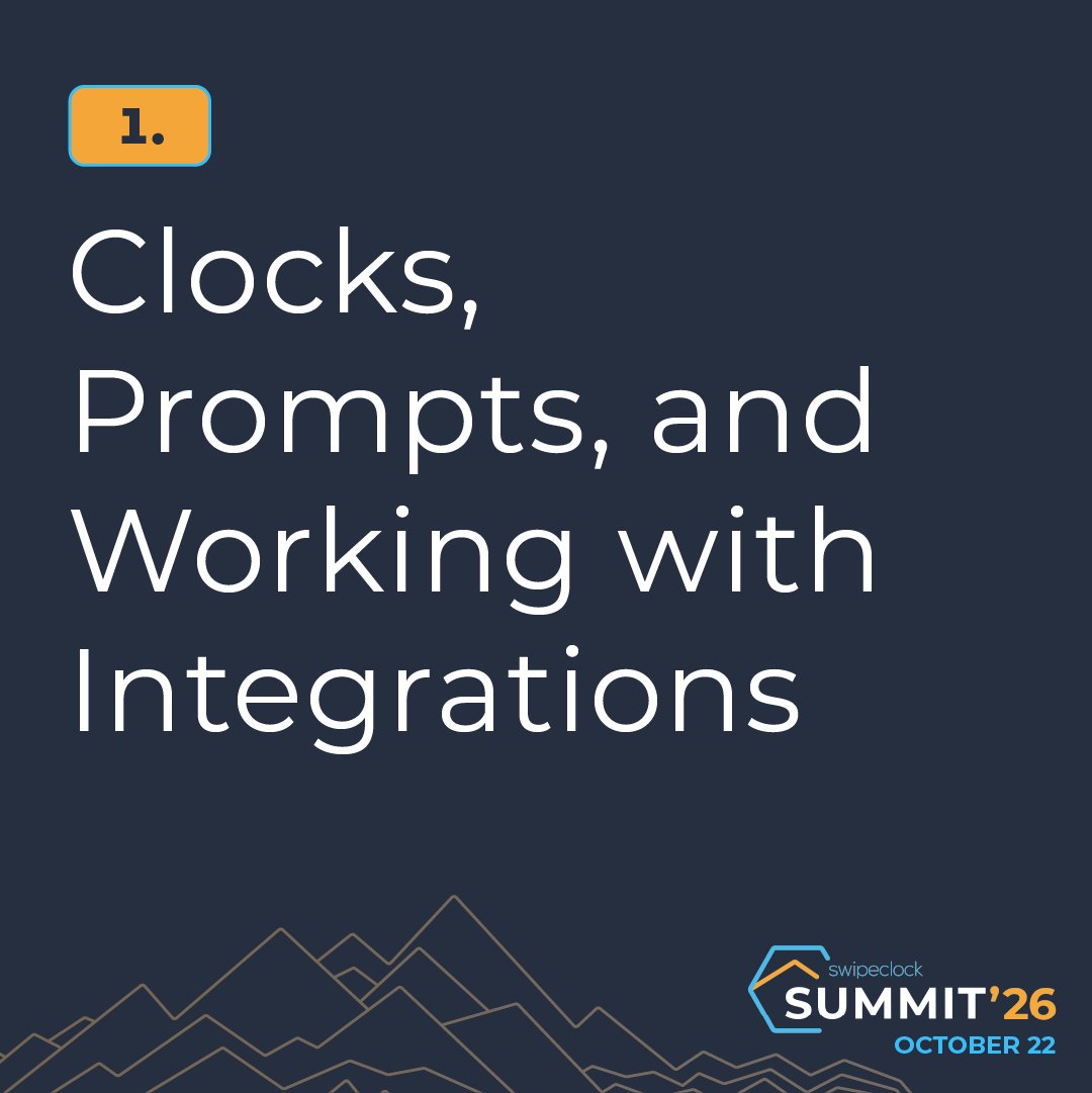 Swipeclock's tweet photo. Join us for practical, interactive sessions where you’ll see real-world demonstrations, follow along on your own computer, and spend quality time with the experts. Leave with practical skills and ideas you can put to work right away.

https://t.co/rV3u83NztA

#SwipeclockSummit26 https://t.co/RSh3iv5AVk