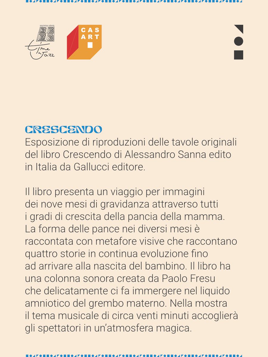 timeinjazz's tweet photo. Una serie di mostre ed esposizioni arricchirร i locali di #SaCasara, che resterร aperta per la durata di #TimeinJazz.
Inaugurazione ๐ต ๐ฎ๐ด๐ผ๐๐๐ผ ๐ฎ๐น๐น๐ฒ ๐ผ๐ฟ๐ฒ ๐ญ๐ฎ con un brindisi in collaborazione con Cantina #Giogantinu. https://t.co/Lp60LwVynq