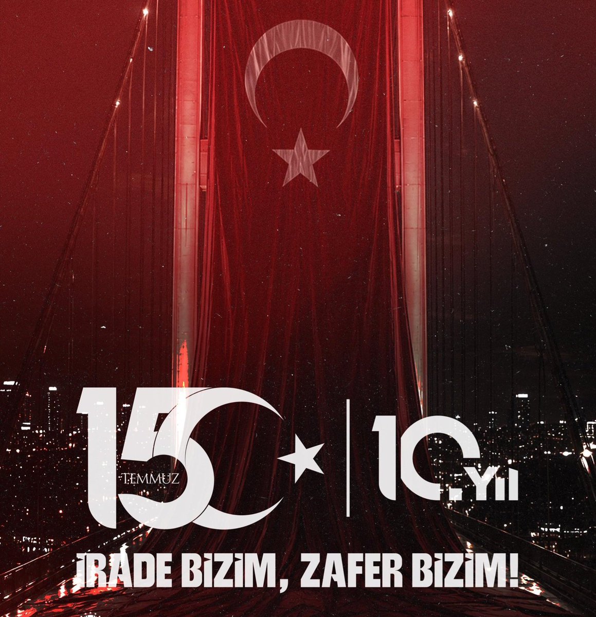 UzmanKoclarD's tweet photo. 🇹🇷 İrade Bizim, İstikbal Bizim 🇹🇷

#15Temmuz; milletimizin demokrasisine, bağımsızlığına ve millî iradesine sahip çıkma kararlılığının tarihe altın harflerle yazıldığı kutlu bir direnişin adıdır.

#ZaferBizim 🇹🇷 https://t.co/IEDfNfGczY
