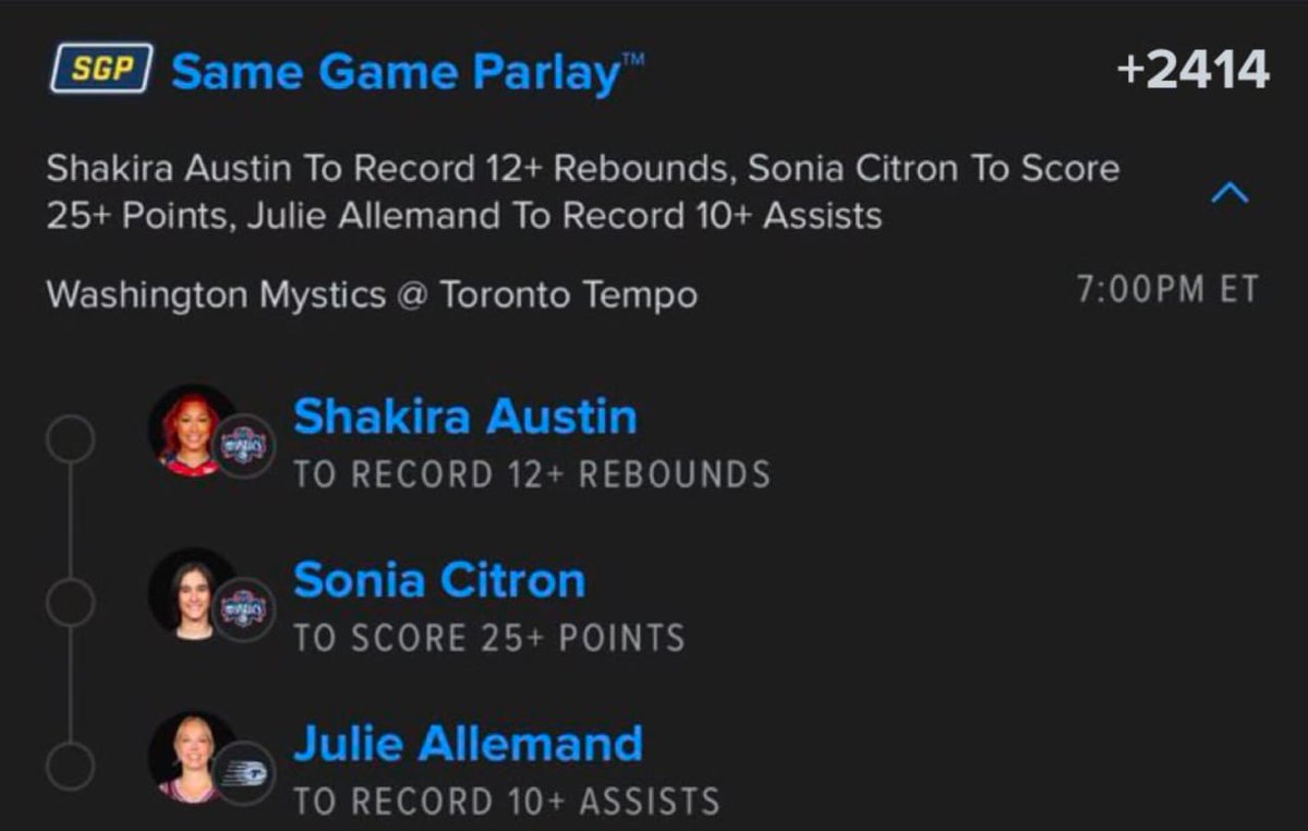 Queen of parlays tweet media