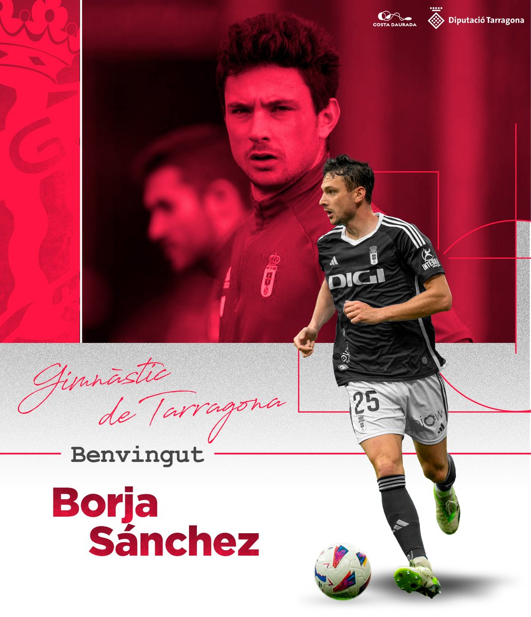 NASTICTARRAGONA's tweet photo. 🟥⬜ Borja Sánchez, nou jugador grana

✍️ L’asturià signa un contracte per una temporada, més una d’opcional

👋 Benvingut a Tarragona, Borja‼️
ℹ️ https://t.co/w8NoR8d0eY https://t.co/QBELIVI3R5