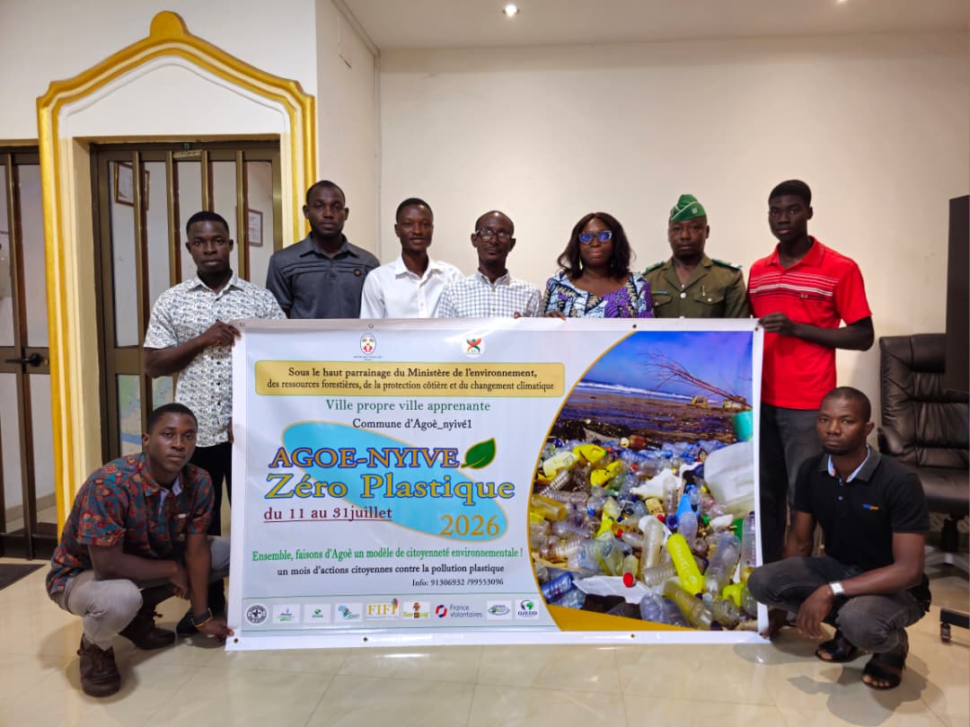 Globalhumaniste's tweet photo. Lancement officiel du projet « Agoè Zéro Plastique » : une mobilisation collective pour une commune plus propre et plus durable. le 11 juillet 2026, au siège de l'Agence Nationale d'Assainissement et de Salubrité Publique (ANASAP), à Avédji-Limousine. https://t.co/FaeGMWIiK1
