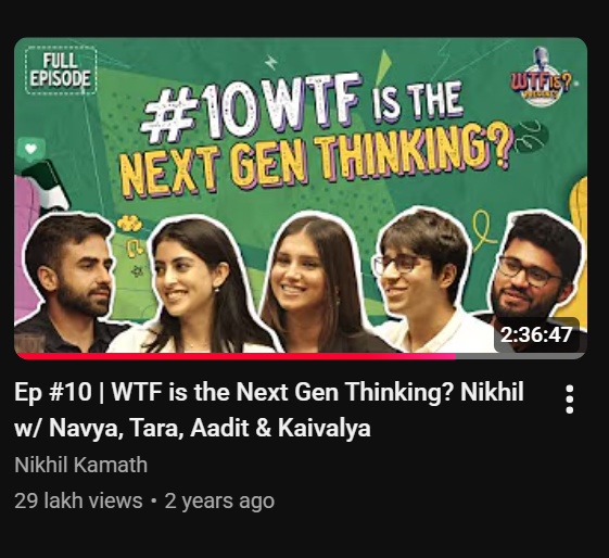 Inzemam28's tweet photo. @nikhilkamathcio ONE OF THE BEST LEARNING PODCAST I'VE EVER HEARD , ALL NIKHIL SIR PODCASTS ARE GOLD MINE DUDE !!!!! https://t.co/4ONkavKHuO