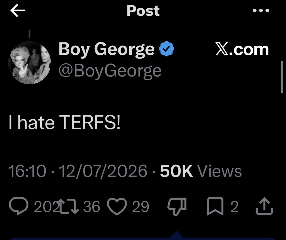 NoShirleyNo's tweet photo. I’ve made it my banner. #TerfPride https://t.co/9Y5GxoKvEO