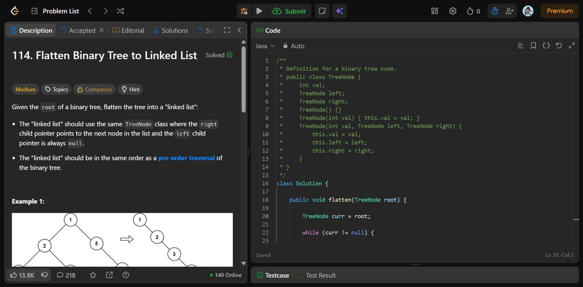 a_aany_a's tweet photo. Day 44 of #SDESheetChallenge

✅ Kth Largest Element in a Stream
✅ Median from Data Stream
✅ Flatten BT to Linked List

Practiced Min Heap, Two Heaps, and Morris Traversal for efficient stream processing and in-place tree transformations.
@striver_79 @takeUforward_ 

-AS(ToT) https://t.co/Fcapq3qiUc