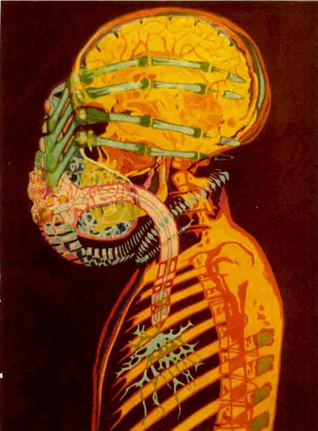 TheCinesthetic's tweet photo. Joe Petagno’s concept art for the facehugger in Alien (1979). https://t.co/uJE5T2VlxV