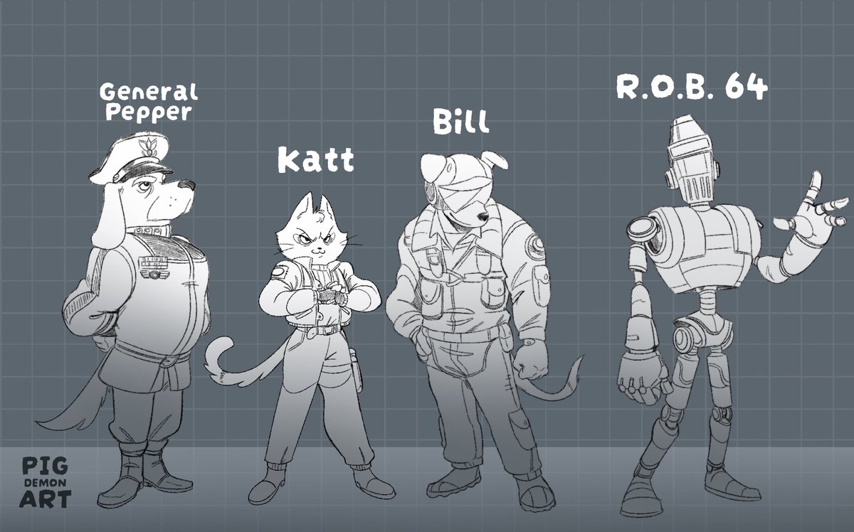 pigdemonart's tweet photo. #starfox wanted to mess around with stylization (aka i saw bad guys concept art again ) https://t.co/5Tb7bLJnS2