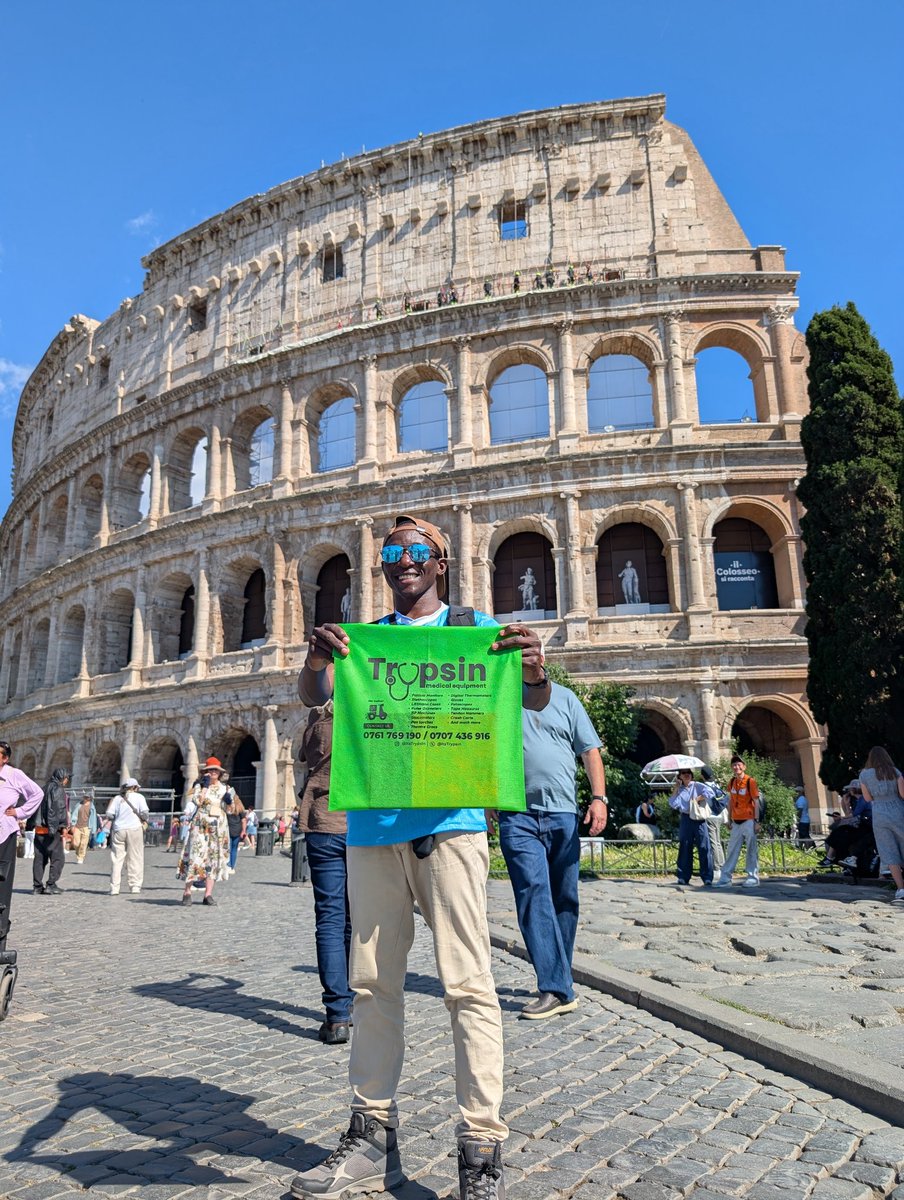 itsTrypsin's tweet photo. I recently flew to Italy for a medical exchange and I took TRYPSIN (my brand) to the Colosseum with me.

Why? Because if you're building something for Ugandan healthcare, you don't clock out, and Trypsin has very amazing student deals.

Fellow medical students what equipment are you actually struggling to afford right now?

Drop it on my WhataApp!
📲: +256761769190.