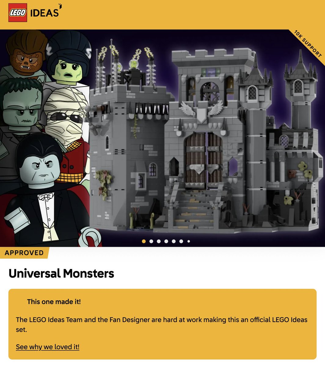 TheHorizoneer's tweet photo. LEGO UNIVERSAL MONSTERS GREENLIT https://t.co/F7cAp24BRR