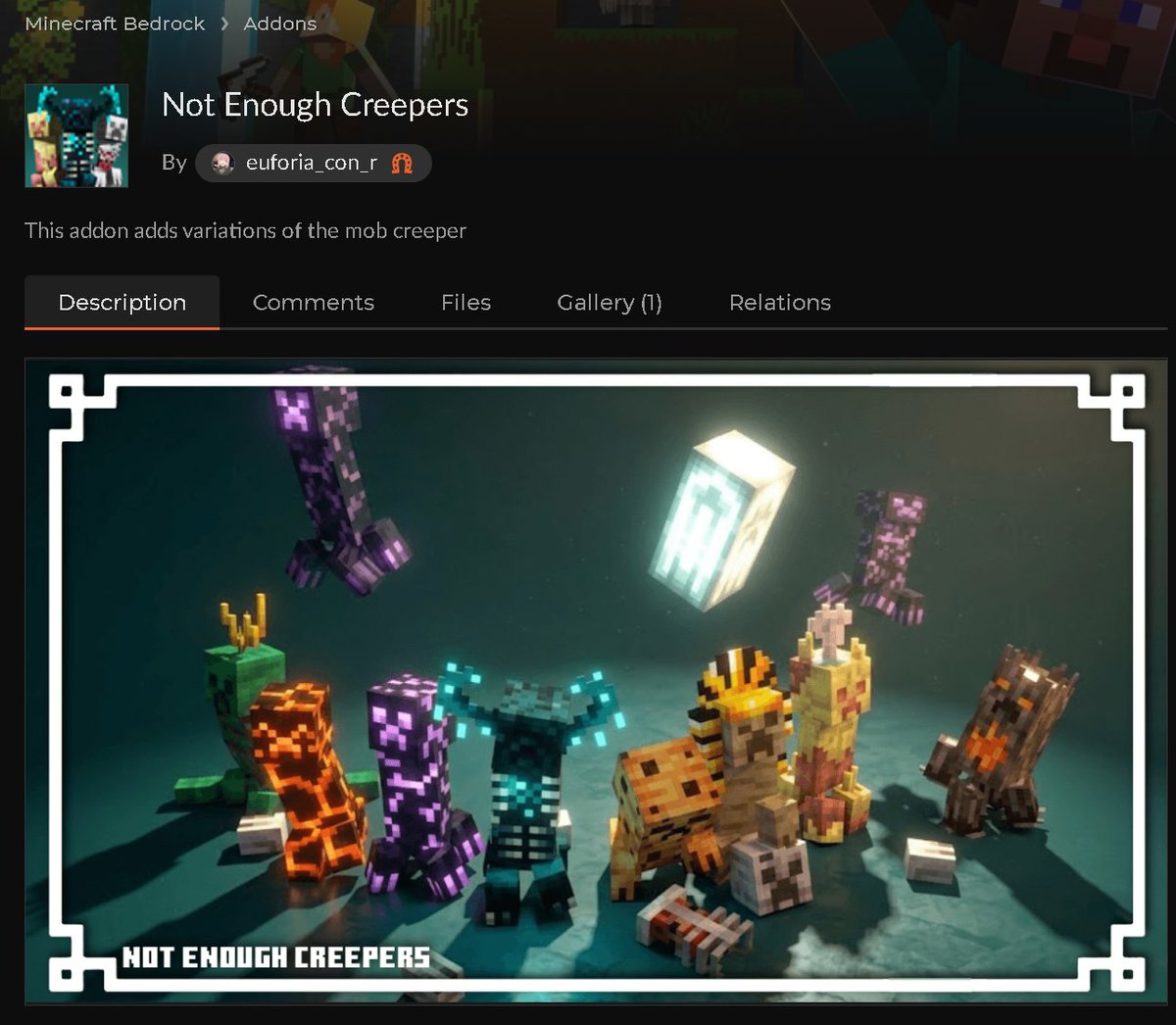 Drecxi_00's tweet photo. ¡Ya salió! 🚀

Después de mucho trabajo junto a mi compañero @EuforiaConR , por fin podemos compartir Not Enough Creepers.

Si lo pruebas, no olvides dejarnos tu reseña. ¡Esperamos que lo disfrutes! 💚

#Minecraft #Creepers #MinecraftBedrock #Addon #Gaming https://t.co/9fVH9RqYG3