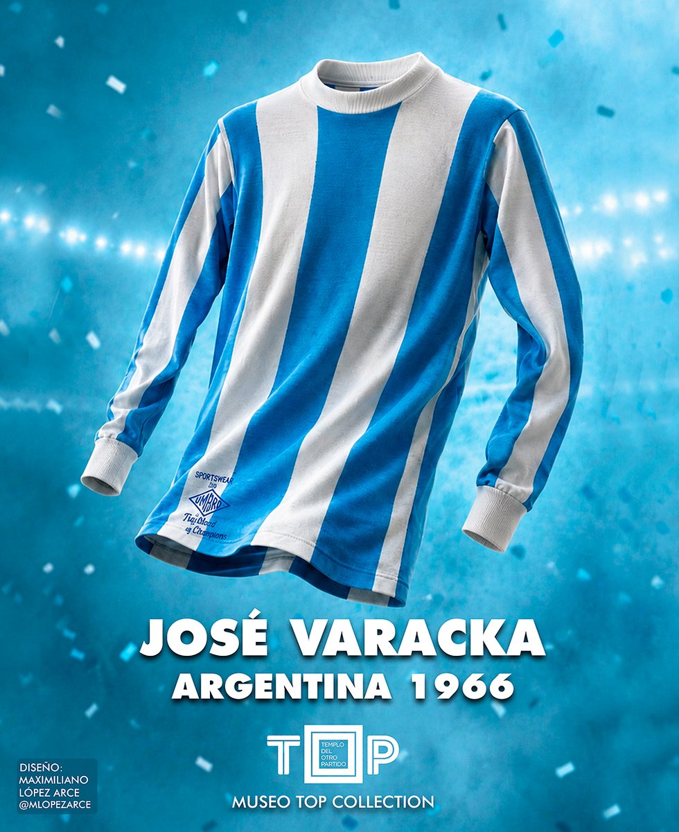MuseoTOP's tweet photo. 14-07-2026. La camiseta Umbro de José Varacka en Argentina, Mundial 1966, llega al TOP, el Museo de Marketing Deportivo de Claudio Destéfano. Historia completa en Instagram 👉 @museoTOP. Contenido: @mlopezarce #MarketingDeportivo #Umbro #Argentina #Varacka #MuseoTOP https://t.co/uBIx8vy7ko