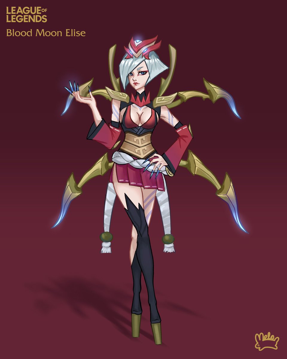 justmelonzzzz's tweet photo. ✨Welcome to my new series of drawing random characters from League of Legends!✨

Day 1: Blood Moon Elise 🕷️🕸️🩸🌙

#league #leagueoflegends #lol #leaguefanart #art #digitalart #illustration #digitalillustration #artistoninstagram #artchallenge #drawingchallenge #explore #viral https://t.co/UDenhzKZUu