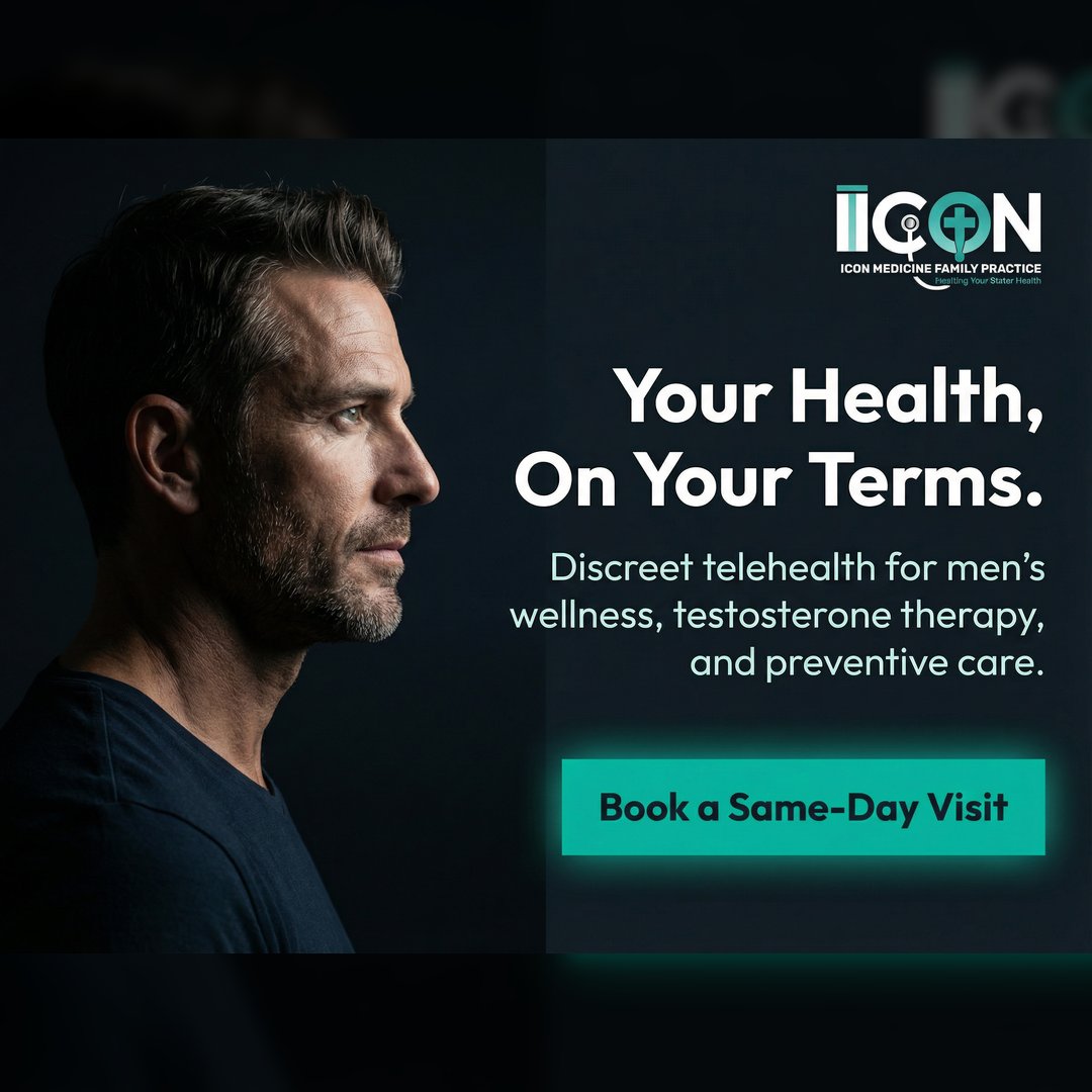 iconmed10's tweet photo. Your Path to Wellness: 5 Ways Telehealth Makes Healthcare Easier 🌐💙

At Icon Medicine Family Practice, we believe healthcare should fit your schedule. Discover how our telehealth services help you focus on feeling your best:

1. Instant Access Anywhere
2. Confidential… https://t.co/9QVSn6YSpe