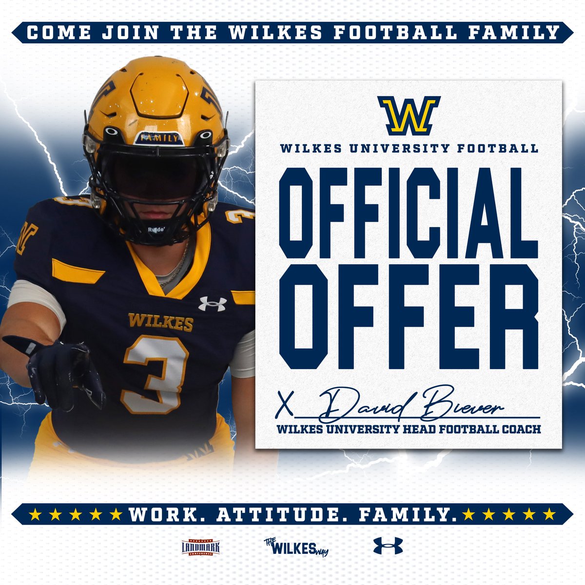 AmirColey_8's tweet photo. #agtg After an amazing camp and a good conversation with @CoachBiever I am blessed to say I have Earned my 3rd offer from @WilkesFootball https://t.co/KOWnaxRjRf