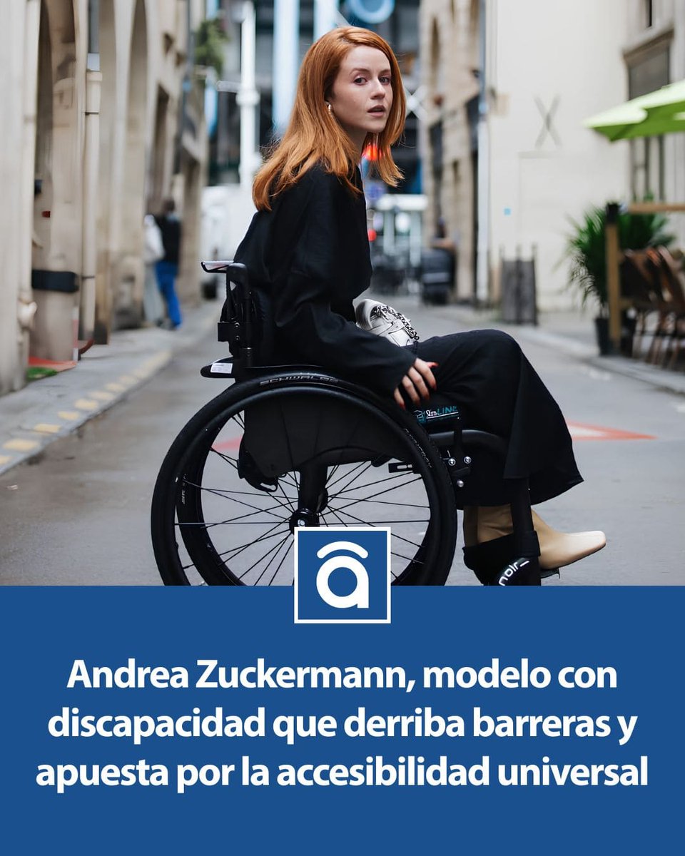 tododisca's tweet photo. Andrea Zuckerman, modelo mexicana con discapacidad que derriba barreras y lucha por la accesibilidad universal.

Andrea Zuckermann, conocida como Zucki, es una modelo con discapacidad de 29 años de edad. En el año 2020, su vida cambió para siempre tras sufrir un accidente que le provocó una paraplejia. Desde entonces, Andrea Zuckermann se ha adaptado a su nueva vida y ha aprendido a vivir con una discapacidad.

Además de su faceta como modelo, donde ha derribado importantes barreras, Andrea Zuckermann también es activista por los derechos de las personas con discapacidad y por la accesibilidad.

Meses después del accidente, aceptando su nueva realidad con determinación y energía, Andrea Zuckermann decidió comenzar a hacerse fotos en su silla de ruedas y crear un portfolio diferente. Unió la discapacidad y el mundo de la moda, consiguiendo llamar la atención de una agencia de modelos.

Así es como ‘Zucki’ ha logrado trabajar con prestigiosas marcas como Estée Lauder y Palacio de Hierro. Además, ha sido portada e imagen de diferentes revistas de moda de gran relevancia a nivel internacional. Su objetivo de representar a personas con discapacidad en el mundo de la moda se ha cumplido con creces.

En la actualidad, Andrea Zuckermann sigue derribando barreras en el mundo de la moda y continúa con su labor como activista por la discapacidad a través de charlas, conferencias y creación de contenidos en redes sociales.

Uno de los aspectos a destacar en la vida de Zucki es que estudió Diseño Industrial en la Universidad Iberoamericana, donde nació su interés por las relaciones socioculturales entre los objetos y su entorno. En este sentido, la arquitectura universal es una de sus pasiones, ya que su objetivo es fomentar que todas las personas utilicen objetos o el entorno de manera autónoma, independientemente de sus capacidades físicas, sensoriales y cognitivas.

A través de la moda y el activismo, Andrea Zuckermann ha encontrado su propio camino para representar a las personas con discapacidad, para ofrecer visibilidad y para luchar por los derechos de todas las personas que forman parte del colectivo. Aunque aún queda mucho por hacer, Zucki sigue dispuesta a seguir apostando por un mundo más accesible e inclusivo.