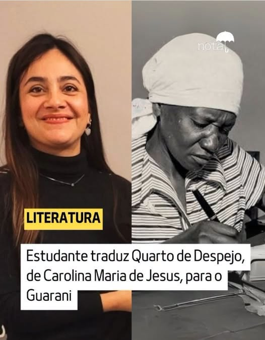 jornalnota's tweet photo. INSPIRAÇÃO! 🚨 Estudante traduz Quarto de Despejo, de Carolina Maria de Jesus, para o Guarani! 
🇧🇷🇵🇾📚

A estudante de antropologia Emilia Elizabet Espínola Duarte está na Translation House Looren, na Suíça, traduzindo para o guarani "Quarto de Despejo", de Carolina Maria de Jesus.

Ela é a primeira paraguaia e guarani a ganhar a bolsa de tradução e diz que teve a ideia de traduzir o livro num curso:

“Fiquei empolgada com a possibilidade de ler essa obra em guarani e levar essa literatura brasileira tão importante aos povos guarani falantes da região.”

Leia a matéria completa:
https://t.co/DNlcFlpixG