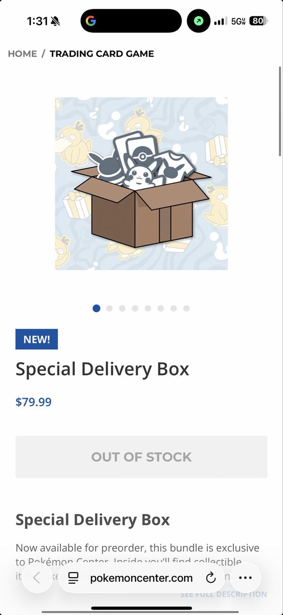 BThumme's tweet photo. @PokemonRestocks Couldn’t log in for 15 minutes. Now that I can log in: https://t.co/ittjKQB9bR