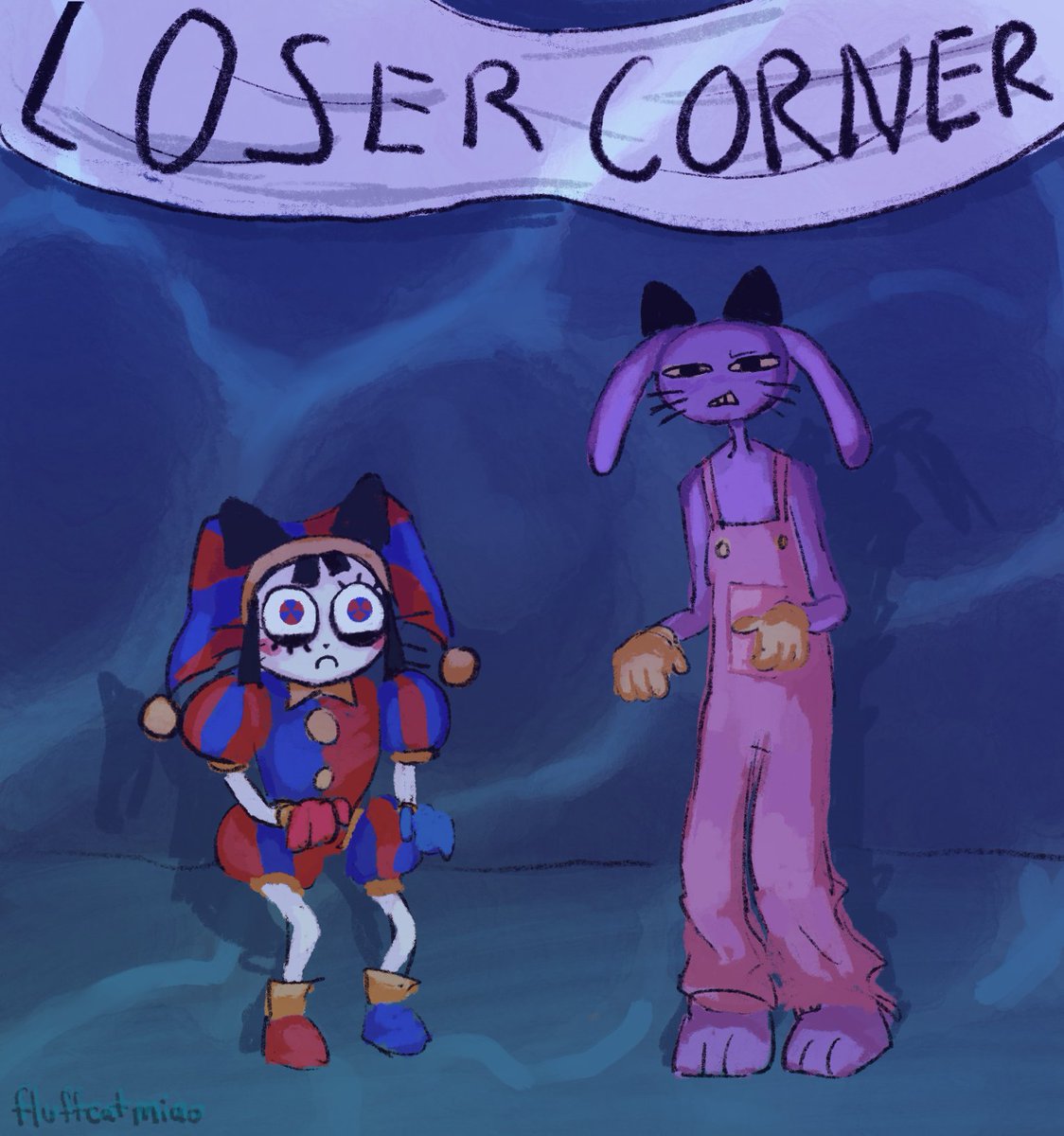 fluffcatmiao's tweet photo. #tadc episode 6 AU if ragatha and kinger locked in
#jax #pomni https://t.co/hxW1ZtBKiv