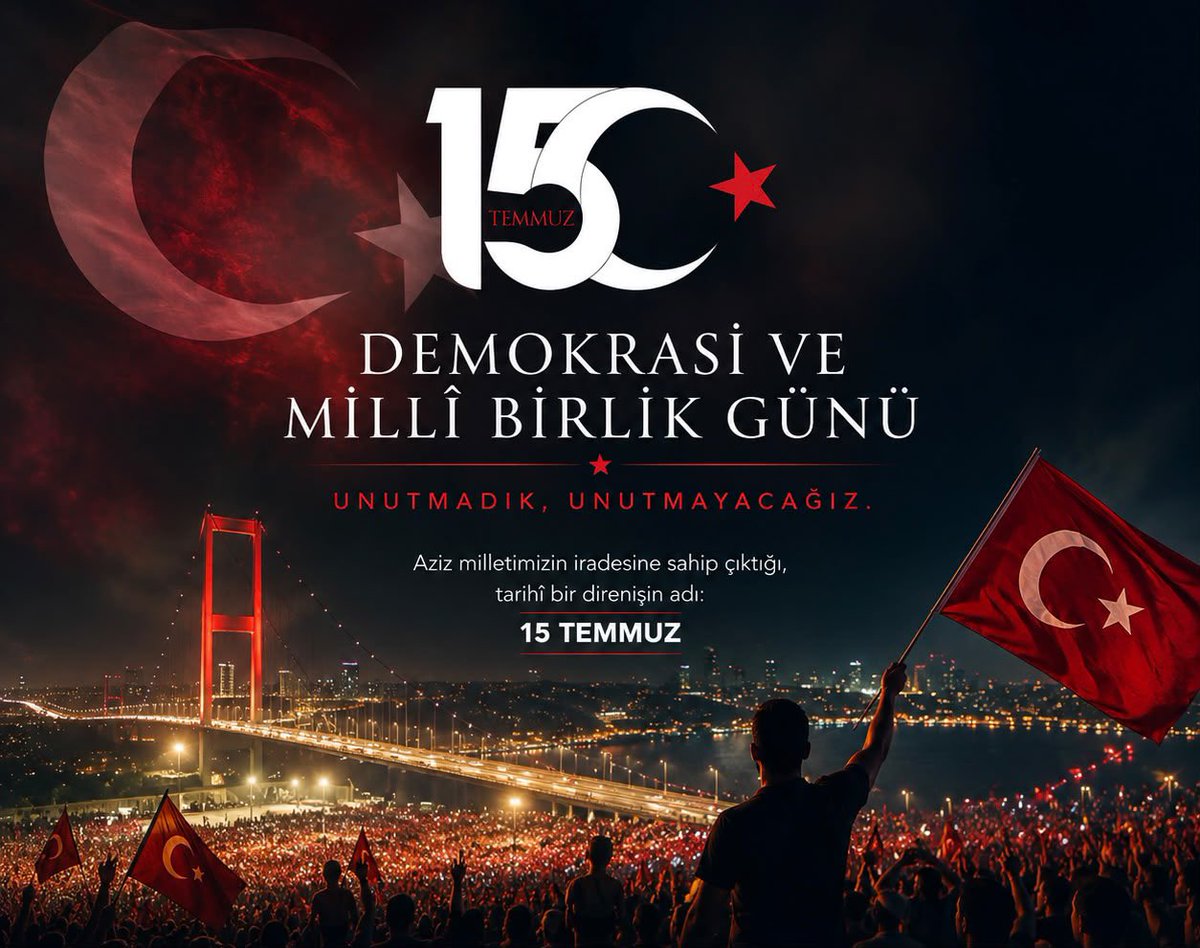 valisalihayhan's tweet photo. 15 Temmuz; milletimizin iradesine, devletimizin bekasına ve demokrasimize kasteden hain darbe girişiminin, aziz milletimizin eşsiz cesareti ve kahraman güvenlik güçlerimizin kararlı duruşuyla bertaraf edildiği şanlı direnişin yıl dönümüdür.

O gece canlarını vatan uğruna feda eden tüm şehitlerimizi rahmet ve minnetle, kahraman gazilerimizi şükranla anıyorum.

Türkiye Cumhuriyeti, dün olduğu gibi bugün de millî iradesine ve bağımsızlığına yönelen her türlü tehdide karşı aynı azim ve kararlılıkla yoluna devam edecektir.

#15TemmuzDemokrasiVeMillîBirlikGünü