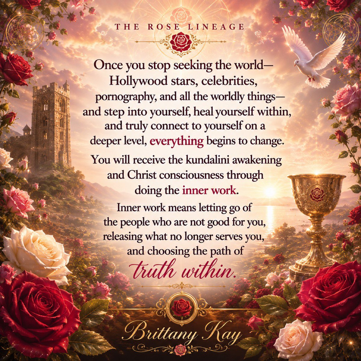 brittany_kay89's tweet photo. #RoseLineage
#HolyGrail
#Yeshua
#ChristConsciousness
#KundaliniAwakening
#InnerHealing
#InnerWork
#KingdomWithin
#TruthWithin
#AwakenWithin
#SpiritualAwakening
#SelfHealing
#DivineUnion
#SacredMasculine
#SacredFeminine
#MaryMagdalene
#MotherMary
#TheMostHigh
#ChooseTruth
#RiseAboveTheWorld
#HealingJourney
#SpiritualGrowth
#DivinePurpose
#LightWithin
#BrittanyKay