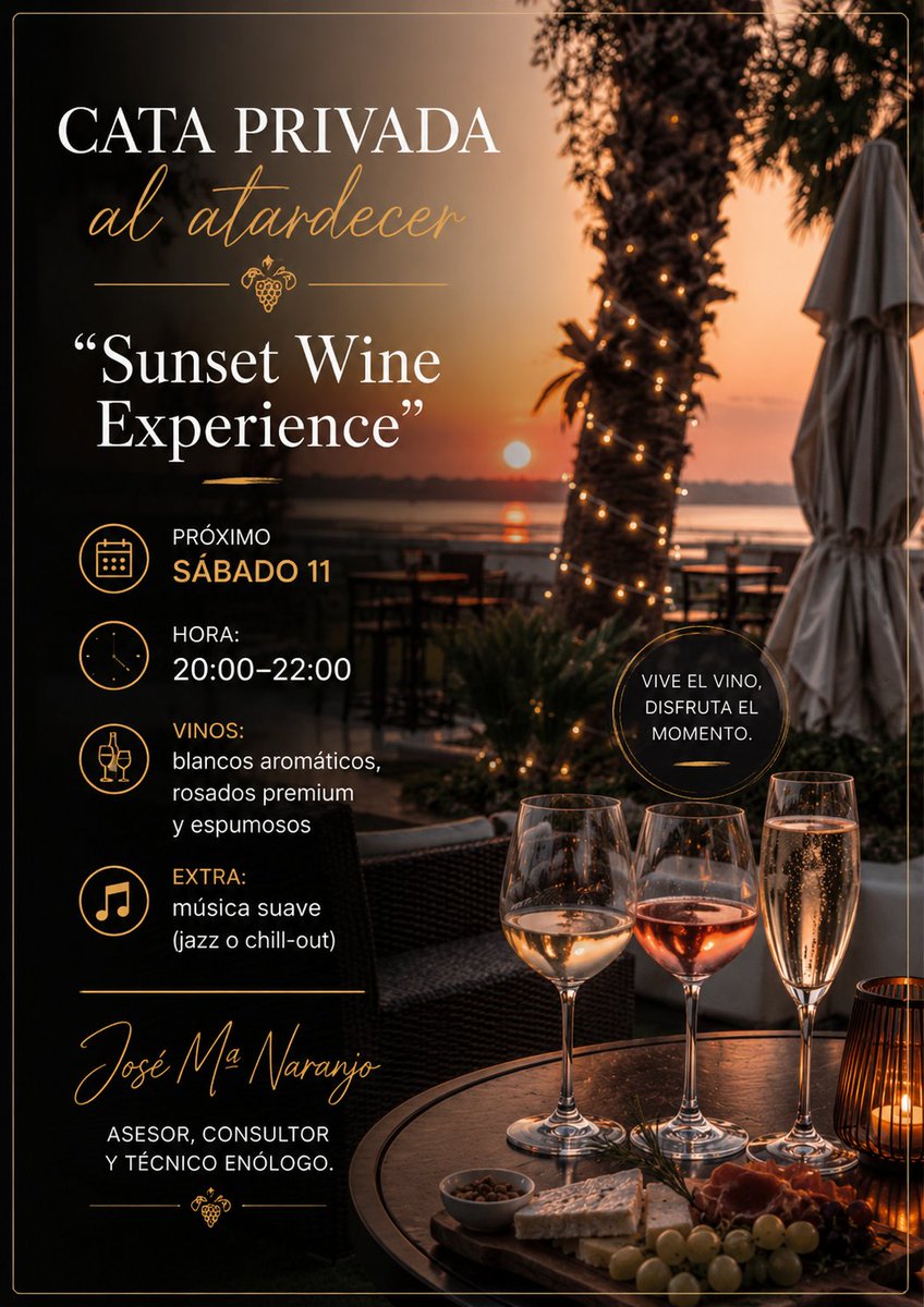 chemanaranjo's tweet photo. #sunsetwine #wineexperience #paisdevinos #wineLovers https://t.co/FFU9ZhEuCy
