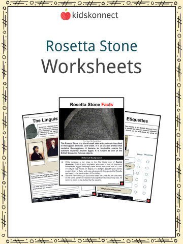 KidsKonnectEdu's tweet photo. So long ago, in 1799, The Rosetta Stone was accidentally found by soldiers while digging the foundations to build a fort near the town of Rashid (Rosetta) in the Nile Delta. #PrintableWorksheets
#freeworksheets #FreeLearning #KidsKonnect
https://t.co/AQinSXLOgZ https://t.co/tXkwoP3Wrz