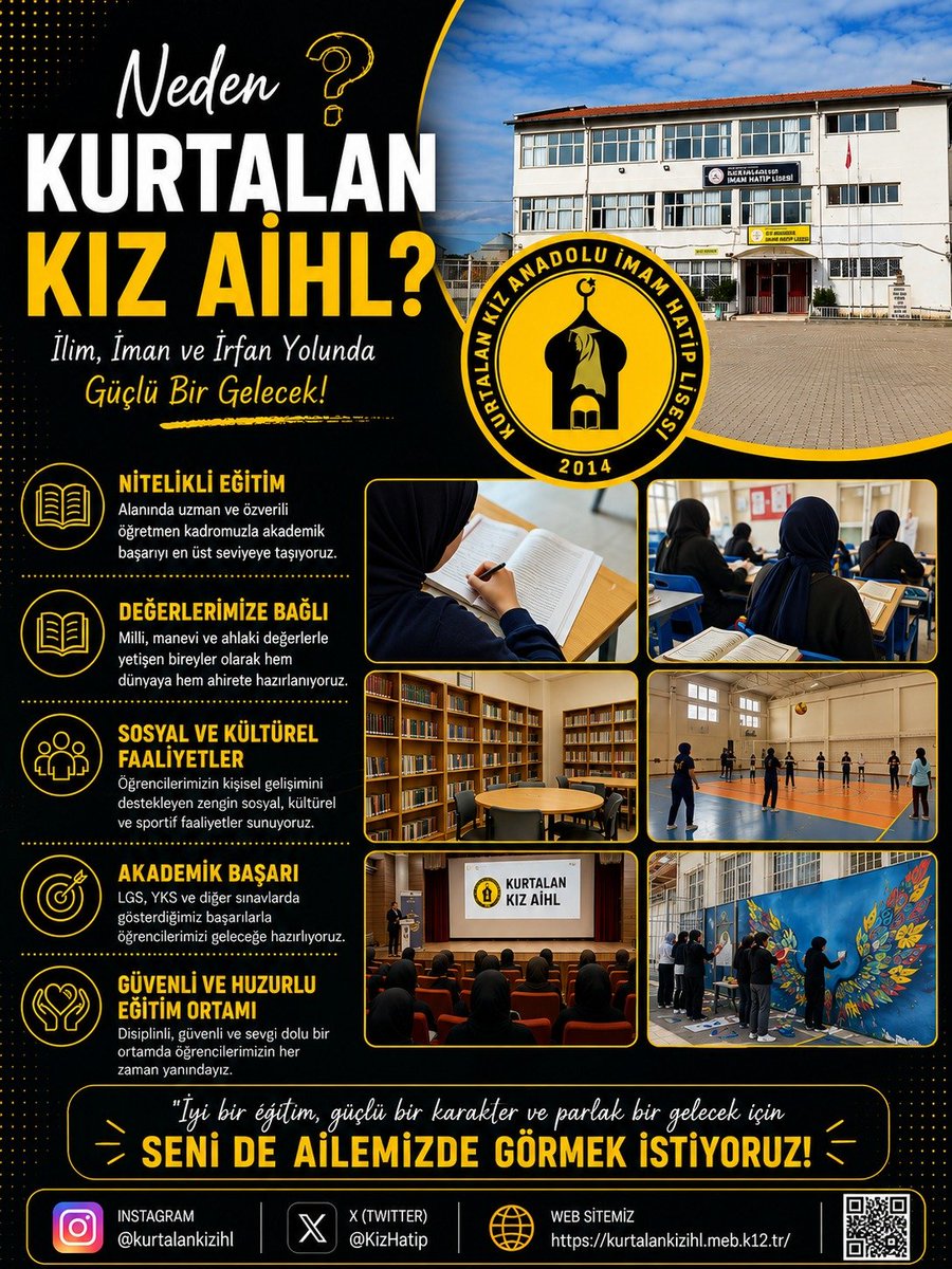KizHatip's tweet photo. 🌟 Hayallerine giden yolda doğru tercih çok önemli!

Akademik başarı, sosyal etkinlikler ve güçlü değerler eğitimiyle seni okulumuza bekliyoruz.

📍 Geleceğin için doğru adres, doğru tercih.
@mem_siirt @KrtlnKymkmlk @KurtalanMem @faypol56 https://t.co/uJiaOTspUk