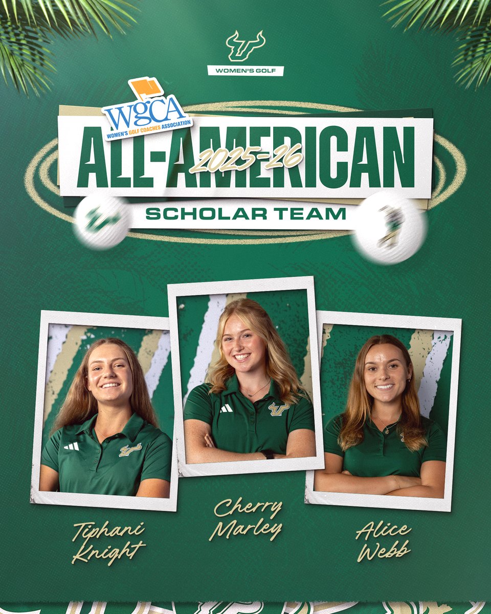 USFWGolf's tweet photo. These three were outstanding on and off the course for the Bulls!!

Read more: https://t.co/6MIg4VCbiu https://t.co/20vEwk2axE