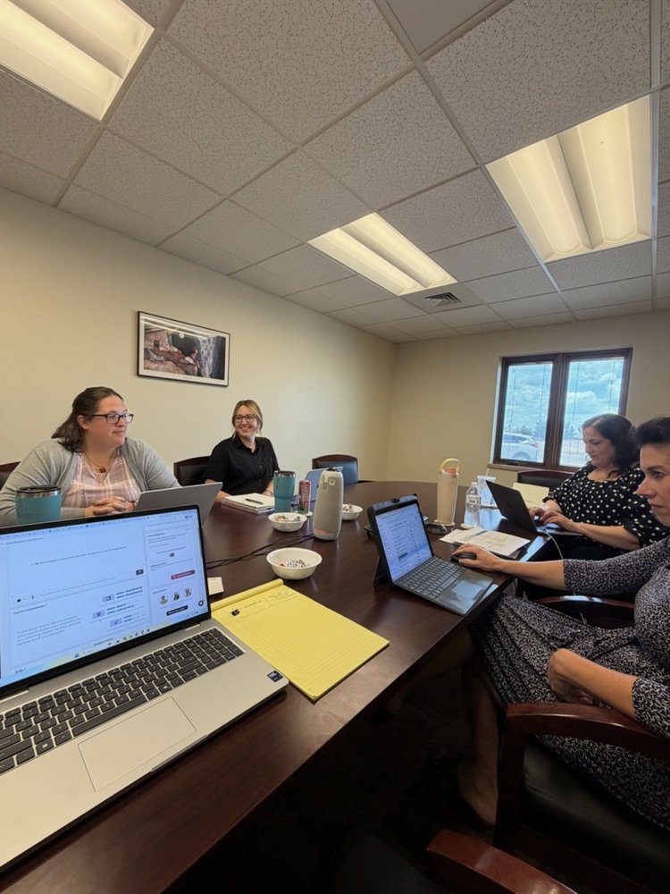 swplains's tweet photo. New consultant inservice for Jennifer Wieberg, Liz Watson and Emily Shrimplin includes time with colleagues to learn about SWPRSC initiatives and programs and building relationships. https://t.co/yVrt7AMilw