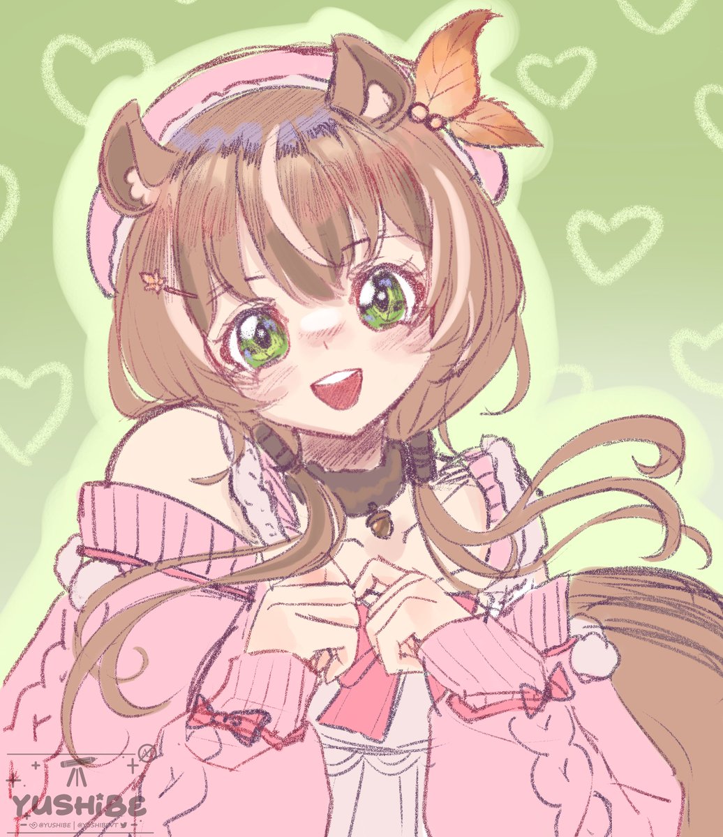 yushibe_'s tweet photo. was testing brushes and ended up doodling a cute squirrel •ᴗ• b #iRISUstration https://t.co/6BxG82t49g