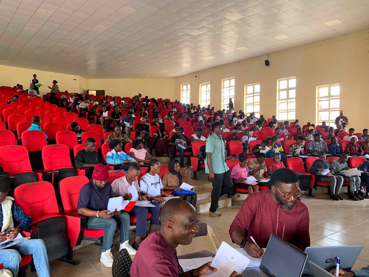Funiofsc_kachia's tweet photo. Day 1 of the ongoing POST UTME SCREENING at FEDERAL UNIVERSITY OF APPLIED SCIENCES KACHIA #Fuask #postutme2026 https://t.co/G0RkyJD2WZ