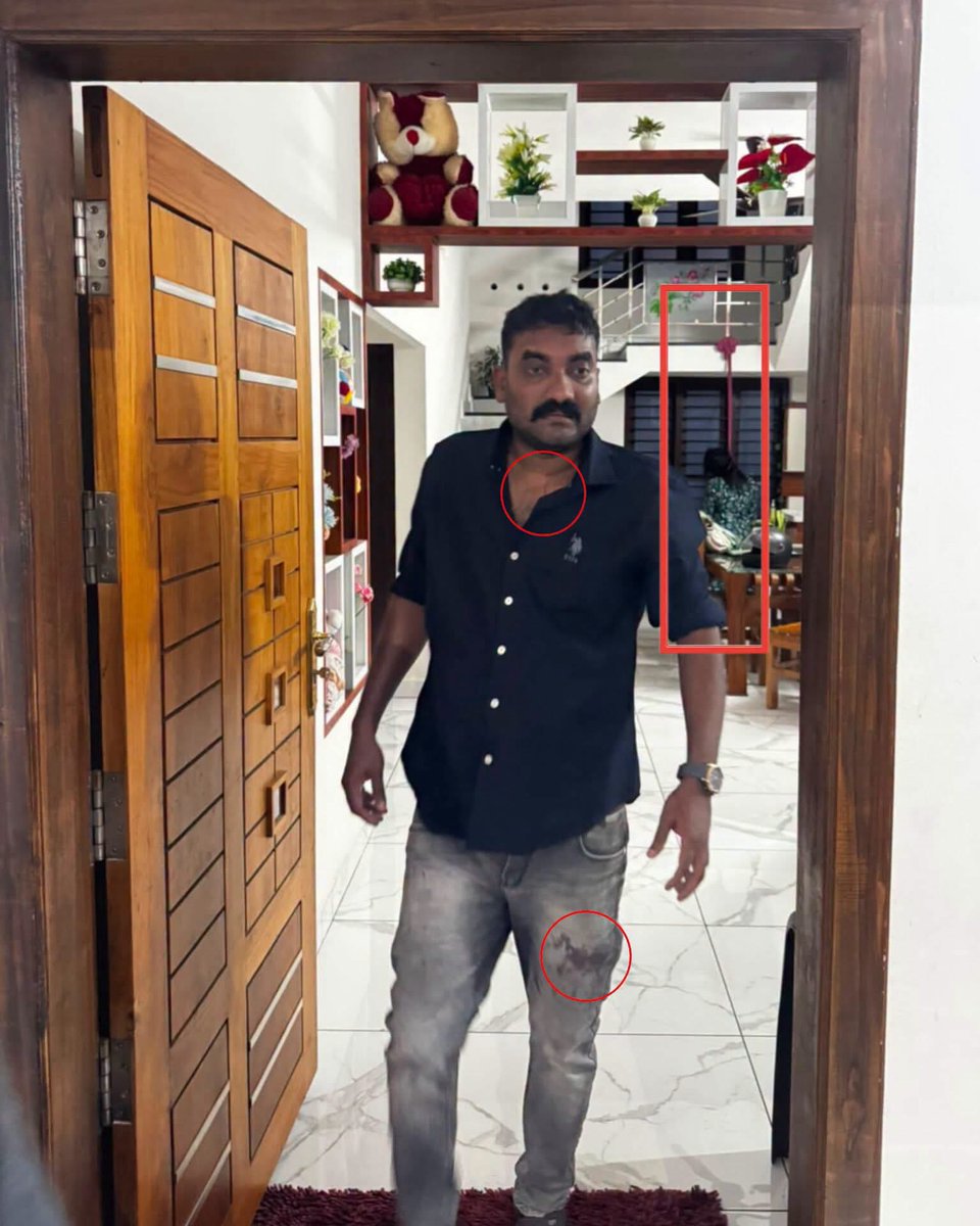 fannaforu's tweet photo. ഒറ്റ നോട്ടത്തിൽ തന്നെ കൊലപാതകം ആണെന്ന് മനസ്സിലാക്കാൻ കഴിയുന്ന ഒന്നാണ് അയാളുടെ ദേഹത്തെ ഉണങ്ങാത്ത രക്തക്കറകളും..... മുട്ട് വരെ മടങ്ങി തറയിൽ ഉരഞ്ഞ് നിൽക്കുന്ന നിലയിൽ തൂക്കിയിട്ടിരിക്കുന്ന ബോഡിയും.....

ഫോട്ടോയിൽ പിന്നിൽ ഒരു മുഴം കയറിൽ ജീവനറ്റ് തൂങ്ങിയാടി നിൽക്കുന്നത് ഒരു മുസ്ലിം യുവതിയാണ്. കറുത്ത ഷർട്ടുകാരൻ ഒരു സംഘ്പരിവാറുകാരനാണ് എന്ന് തെളിയിക്കുന്നതാണ് അയാളുടെ സോഷ്യൽ മീഡിയ പ്രൊഫൈൽ.

ഒരു മുസ്ലിം സ്ത്രീയുടെ തൂങ്ങിയാടി നിൽക്കുന്ന മൃതദേഹത്തിനരികിൽ നിന്ന് ഒരു സംഘി പുരുഷനെ ഫോട്ടോ സഹിതം , തെളിവുകൾ ഉൾപ്പെടെ ലഭിച്ചാലും ഇവിടെ ഒരു ചുക്കും സംഭവിക്കില്ല എന്നതാണ്.

നേരെ തിരിച്ചാണെന്ന് വെറുതെ ഒന്ന് സങ്കൽപ്പിച്ച് നോക്കൂ. കേരളത്തിൻ്റെ സാമൂഹ്യ രാഷ്ട്രീയ അന്തരീക്ഷം എങ്ങനെ മാറുമായിരുന്നു. പ്രതീഷ് വിശ്വനാഥന്മാരുടേയും ബാബുമാരുടേയും പോസ്റ്റുകൾ മതേതര പൊതുബോധം എടുത്ത് ആഘോഷിക്കുമായിരിക്കില്ലേ. അന്വേഷണത്തിന് പ്രത്യേക NIA സംഘം എത്തുമായിരുന്നില്ലേ.

സംഘ്പരിവാർ കൃത്യമായ അജണ്ടയോടേയും പദ്ധതിയോടേയുമാണ് പ്രവർത്തിക്കുന്നത്. കരുതിയിരിക്കുക എന്നേ പറയാനുള്ളു.