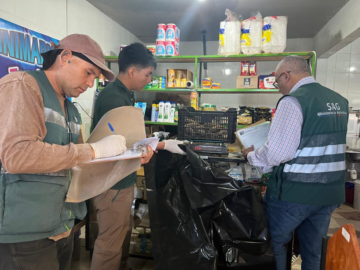 sagchile's tweet photo. Con el objetivo de prevenir la entrada de plagas cuarentenarias como la #moscadelafruta en el ingreso ilegal de productos agrícolas, equipos de @sagchile apoyados por @Carabdechile #Antofagasta, fiscalizaron ferias del sector centro norte de la ciudad. https://t.co/R9XSubPqik