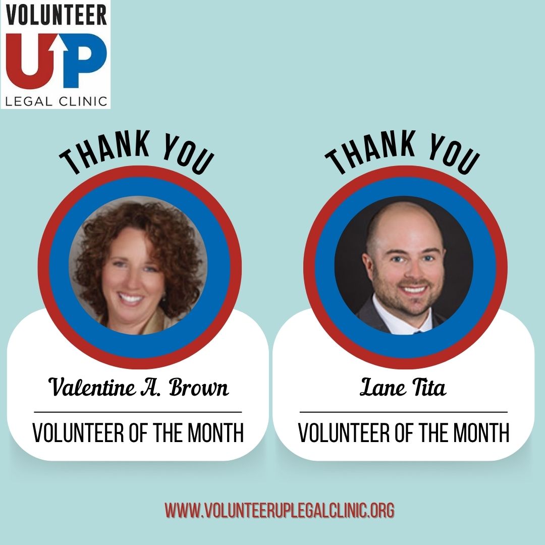 VolunteerUPLC's tweet photo. Meet our June Volunteers of the Month: Lane Tita &amp; Valentine Brown of Duane Morris! Their leadership at our virtual Name Change Clinic helped participants navigate the New Jersey name change process, expanding access to justice with the support of the Duane Morris Pro Bono team. https://t.co/OZCQ8JMhED