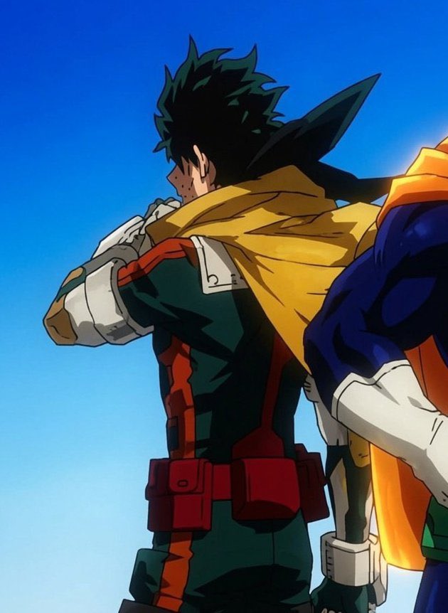 Starrylolwhy's tweet photo. BAKUGO YOU DAWG YOU MADE THE BACK OF DEKU'S SUIT MATCH YOUR'S?! WITH THE ALL MIGHT SUIT DESIGN TOO?!?😭 #bkdk #dkbk #bkdkbk https://t.co/J8GdM1e1Zh