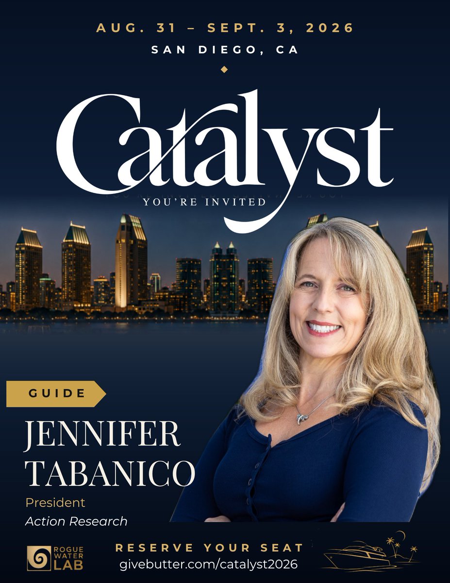 RogueWaterLab's tweet photo. 🍽️ What’s on the menu at #Catalyst2026? Over the next few weeks, we’re serving up previews of the experiences waiting in San Diego. First up: the Balboa Park Behavioral Science Lab with Jennifer Tabanico. Reserve your seat before it’s full! 👉 https://t.co/hLeZ9eWcQG https://t.co/LDuRO2r5BA